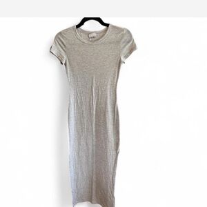 H&M Light Gray Midi Dress